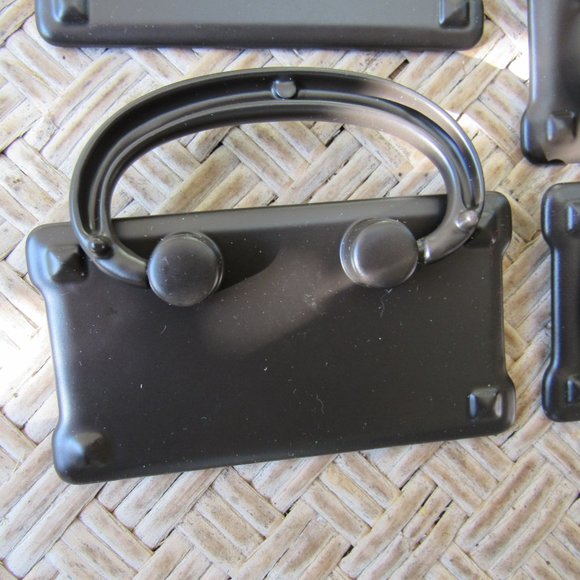 LOT OF 8 ARTS & CRAFTS STYLE DRAWER PULLS/.HANDLES - Picture 3 of 5